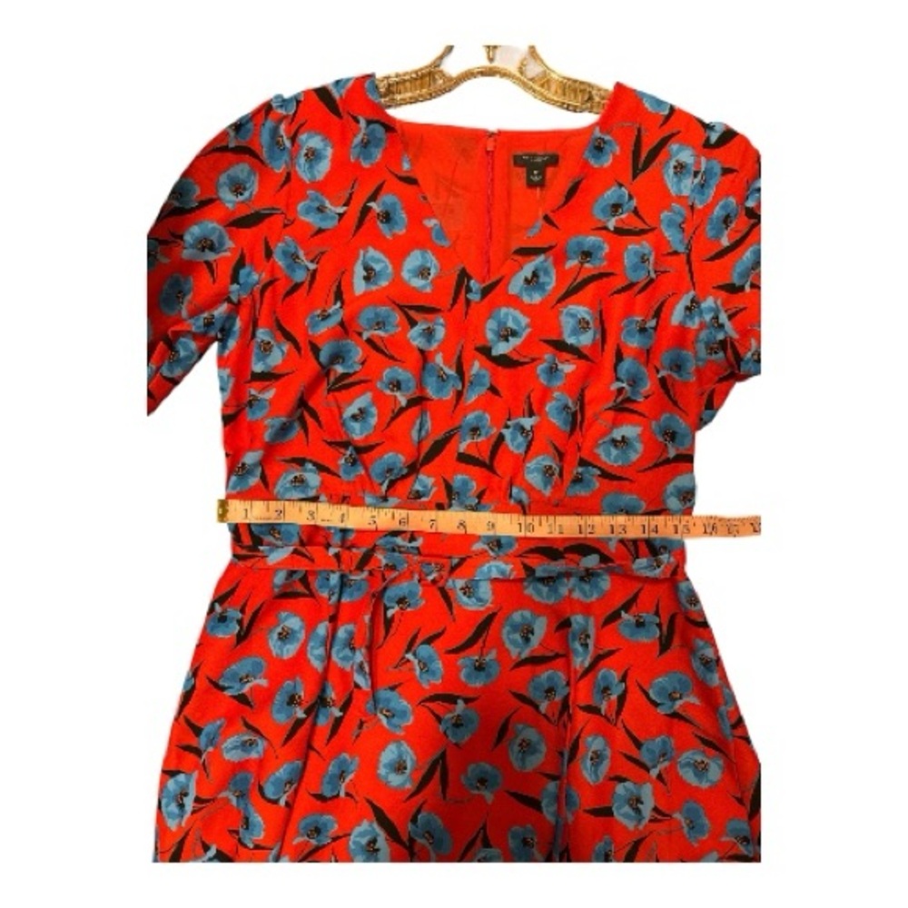 NWT Ann Taylor Petite Red Floral Dress in size 10P - Picture 10 of 10